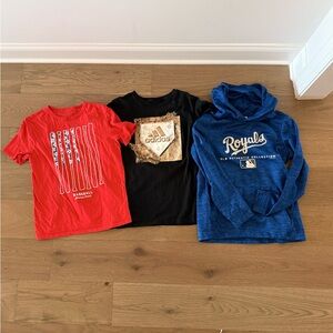 Boys L/XL Baseball Shirt + Hoodie Bundle